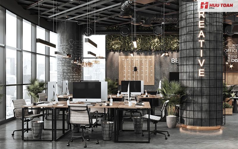 Phong cách công nghiệp (Industrial) văn phòng mới nhất 2024 Đặc điểm phong cách công nghiệp (Industrial) văn phòng