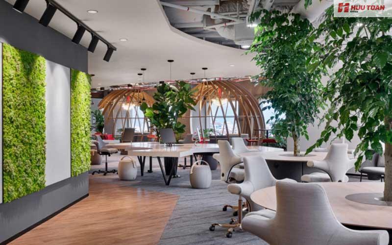 Mẫu phong cách Eco trong văn phòng