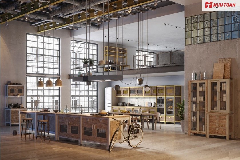Đặc điểm phong cách nội thất Loft trong thiết kế văn phòng