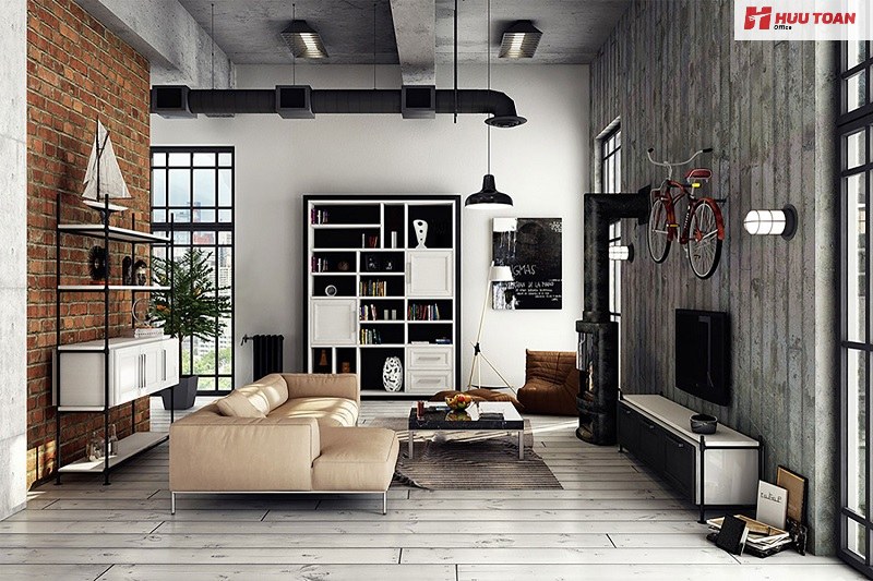 Ưu điểm của phong cách nội thất Loft trong thiết kế văn phòng