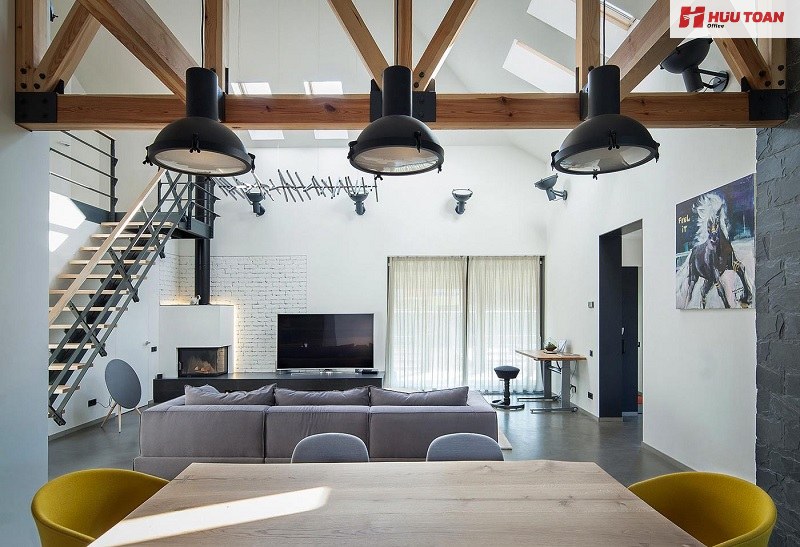 Một số mẫu hình ảnh của phong cách nội thất Loft trong thiết kế văn phòng