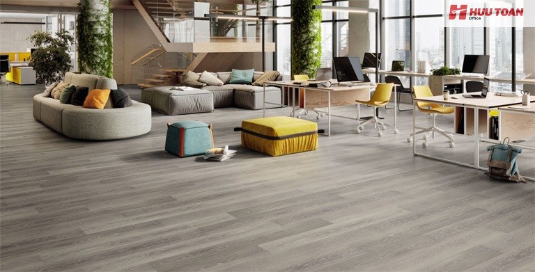 9 vật liệu lát sàn trong văn phòng phổ biến hiện nay Sàn nhựa giả gỗ - vật liệu lát sàn trong văn phòng