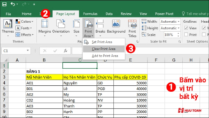Thủ thuật tin học văn phòng - In một vùng nhất định trong Excel