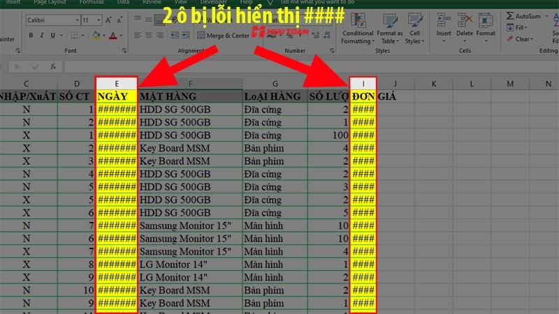 Bỏ túi 150 thủ thuật Excel cho dân văn phòng cực kỳ hữu ích Lỗi khi nhập dữ liệu