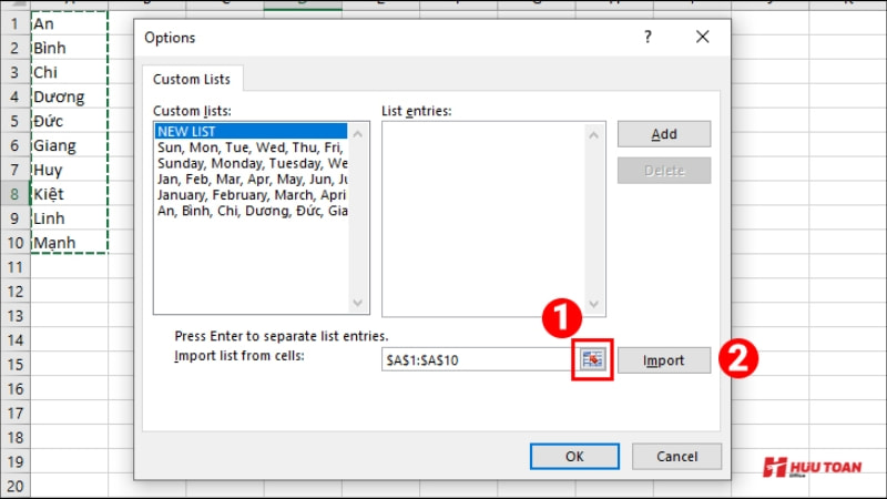 Mách bạn các thủ thuật word excel cho dân văn phòng hữu ích Các thủ thuật word excel cho dân văn phòng - Tự động nhập dữ liệu