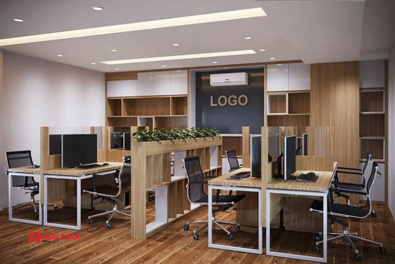 Văn phòng 20m2 tận dụng ánh sáng tự nhiên